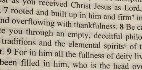 Colossians 2.9-10